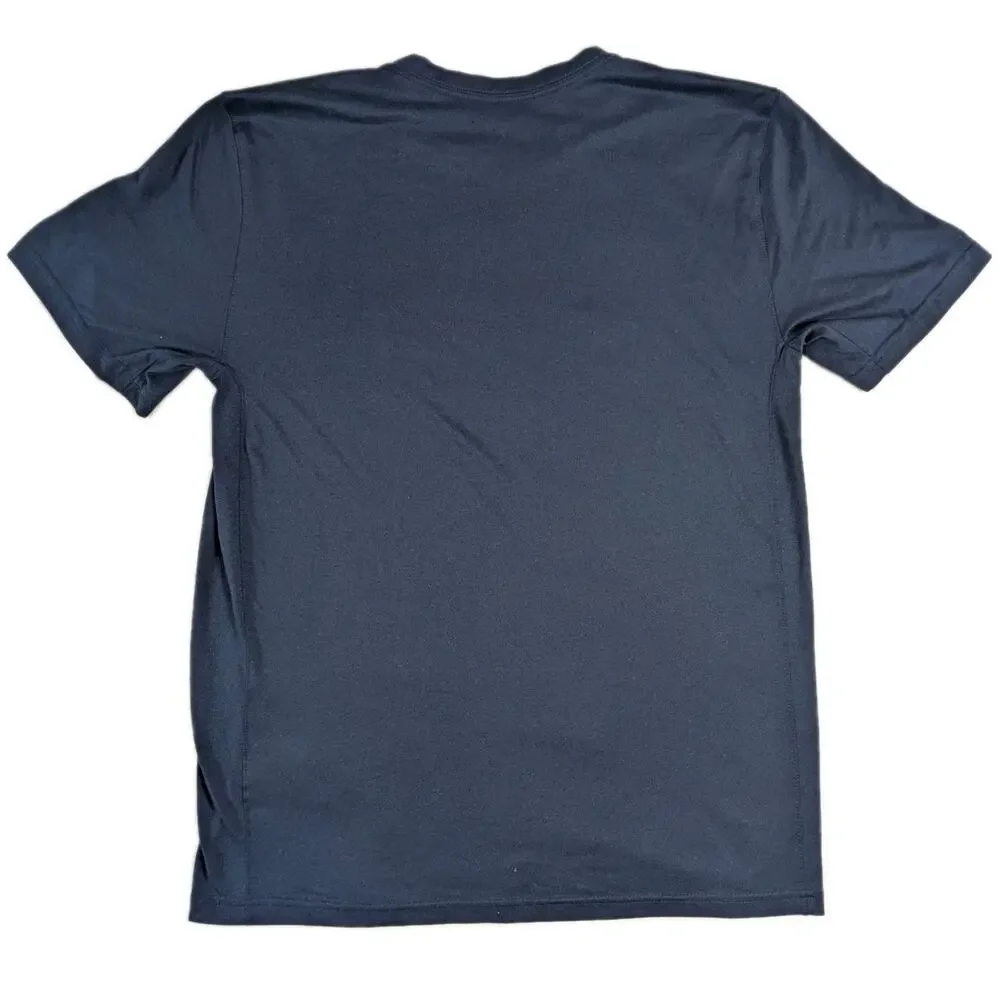 Nike Dri-Fit Michigan Wolverines Athletic Cut Jordan Logo Navy Blue Shirt Medium
